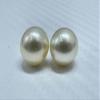 11 MM Size (Approx.) AA Luster Loose Pearl Cream Color Oval Shape Pearl Beads Natural Real South Sea Pearl Personalize Gift view 4