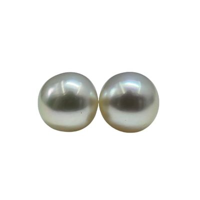 10.8 MM Size (Approx.) AAA Luster Loose Pearl Cream Color Oval Shape Pearl Beads Natural Real South Sea Pearl Personalize Gift
