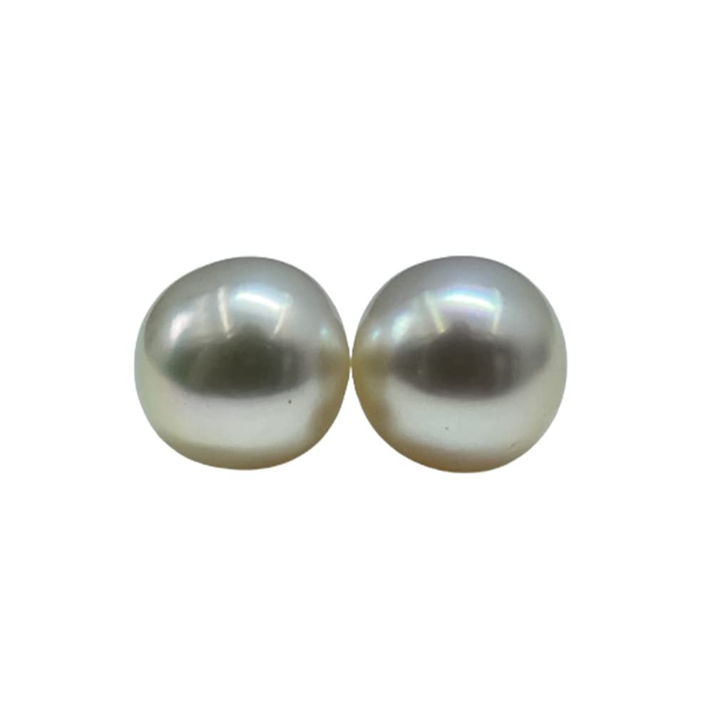 10.8 MM Size (Approx.) AAA Luster Loose Pearl Cream Color Oval Shape Pearl Beads Natural Real South Sea Pearl Personalize Gift