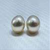 10.8 MM Size (Approx.) AAA Luster Loose Pearl Cream Color Oval Shape Pearl Beads Natural Real South Sea Pearl Personalize Gift view 2