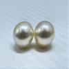 10.8 MM Size (Approx.) AAA Luster Loose Pearl Cream Color Oval Shape Pearl Beads Natural Real South Sea Pearl Personalize Gift view 4