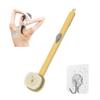 2023 New Long Handle Bath Massage Cleaning Brush with Non-Porous Sticky Hook, Multifunctional Detachable Back Bath Brush, One-Touch Foam Bath Brush Exfoliation, Family Bath Essential Brush (A-Yellow) view 1