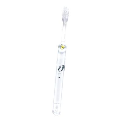 Tees Factory SN-5537588SF Snoopy Clear Toothbrush, Front Face, D 0.6 x W 0.5 x H 6.6 inches (1.5 x 1.3 x 16.7 cm)