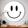 Smiley Face for Mirror V1 Wall Decal Art Sticker Vinyl Home Decor Bedroom Girls Women Daughter Makeup Lashes Brows Beauty Vanity Cute Trendy Smile Happy Aesthetic (8" width x 7" height) view 1