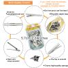 100Pcs Alligator Metal Hair Clips for Bow Making, Large Plain DIY Craft Clips Supplies (5.7cm/2.24) view 3