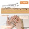 100Pcs Alligator Metal Hair Clips for Bow Making, Large Plain DIY Craft Clips Supplies (5.7cm/2.24) view 4