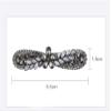 Crystal Rhinestone Snap Hair Clips Hollow Hairpins Headwear Accessories Wedding Party for Girls (Color : C) view 2
