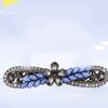 Crystal Rhinestone Snap Hair Clips Hollow Hairpins Headwear Accessories Wedding Party for Girls (Color : C) view 4