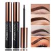 2PCS Peel Off Tattoo Eyebrow Gel,Long Lasting Waterproof Eyebrow Tattoo Makeup,Natural Elegant Eyebrow Tattoo Peel Off for Woman Girls - Gray Brown view 1