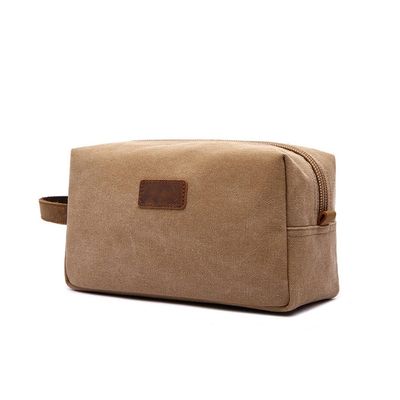 Feilx Toiletry Bag Hanging Dopp Kit for Men Water Resistant Canvas Shaving Bag with Large Capacity for Travel (Color : A, Size : 25 * 11 * 14CM)