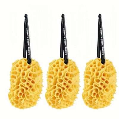 Bath Sponges 3 Pack Loofah Sponges Cleansing Body Exfoliating Honeycomb Sponges Large Ultra Soft Rich Foam Body Sponges for Shower Women Men Children