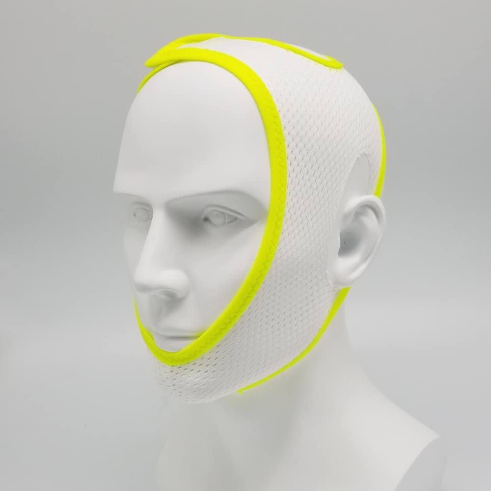 Breathable V Face Cheek Lift Up Band Face Thin Mask Reduce Double Chin V-Line Shaping Bandage Anti Wrinkle Tension Firming Belt (yellow)