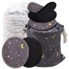 Handmade by AVO - Reusable Makeup Remover Pads 100% Organic Black Bamboo Cotton Rounds (Moon) view 1