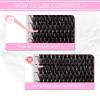 Individual Lashes 18mm Cluster Lashes Large Tray DIY Lash Extension D Curl Lash Clusters Soft Individual Lash Extensions Eyelash Clusters Wispy Cluster Eyelash Extensions (40D-0.07D, 18mm) view 3