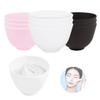 FERCAISH 9Pcs Diy Face Mask Mixing Bowl, Microwavable Silicone Facial Mud Bowl Cosmetic Beauty Tool for Home Salon(Black,White,) view 1