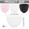 FERCAISH 9Pcs Diy Face Mask Mixing Bowl, Microwavable Silicone Facial Mud Bowl Cosmetic Beauty Tool for Home Salon(Black,White,) view 2