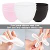 FERCAISH 9Pcs Diy Face Mask Mixing Bowl, Microwavable Silicone Facial Mud Bowl Cosmetic Beauty Tool for Home Salon(Black,White,) view 3
