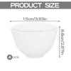 FERCAISH White Diy Face Mask Mixing Bowl, Microwavable Silicone Facial Mud Bowl Cosmetic Beauty Tool for Home Salon(4Pcs) view 2
