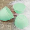 FERCAISH 4Pcs Diy Face Mask Mixing Bowl, Microwavable Silicone Facial Mud Bowl Cosmetic Beauty Tool for Home Salon(Green) view 4