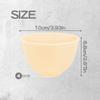 FERCAISH 4Pcs Diy Face Mask Mixing Bowl, Microwavable Silicone Facial Mud Bowl Cosmetic Beauty Tool for Home Salon (Yellow) view 2