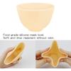 FERCAISH 4Pcs Diy Face Mask Mixing Bowl, Microwavable Silicone Facial Mud Bowl Cosmetic Beauty Tool for Home Salon (Yellow) view 3