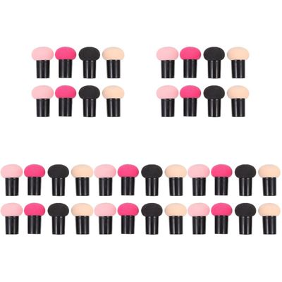 FRCOLOR 40 pcs foundation mushroom powder puff makeup applicator sponge foundation Mushroom Makeup