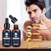 Jurgen K Beard Growth Kit for Men with Beard Growth Oil (2 Packs), Balm, Comb, Beard Massager for Patchy/Spot Facial Hair, Beard Kit for Men's Daily Grooming, Birthday Gifts for Him Boyfriend Husband view 3