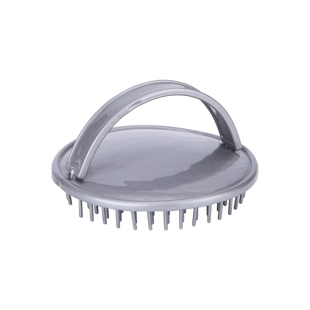 YBDXHA Scalp Massager Shampoo Brush Head Massager Anti-Dandruff Brush for Female Scalp Anti-Dandruff Brush Head Scrubber for All Hair Types Hair Cleaning Tool,Gray