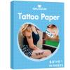 MECOLOUR Printable Temporary Tattoo Paper for LASER Printer,8.5"X11" 10 Sheets, DIY Image Transfer Decal Paper for Skin view 1