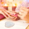 Resin Nail Art Palette Nail Mixing Palette Polish Color Mixing Plate Golden Edge Nail Holder Display Board Heart Shape Cosmetic Mixing Tools view 4