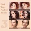 Eyebrow Stamp Stencils SET with 10 Reusable Eyebrow Stencils, 1 Dual Ended Brush and 1 Sponge Applicator, Long-Lasting Waterproof Eyebrow Kit view 4