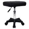 FURWOO Rectangle Rolling Stool with Wheels Height Adjustable Swivel Stool Chair for Spa Salon Massage Black view 1