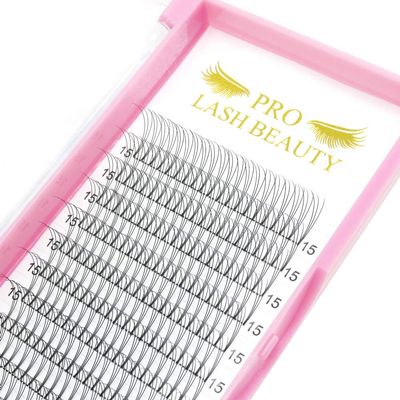 Premade Volume Eyelash Extensions Short Stem 3D-C-0.07-11 Premade Fans Eyelash Extensions Pre made Lash Fans 3D 5D 7D Volume Lash Extensions .07 .10 C D Curl(3D-C-0.07,11mm)