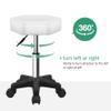 FURWOO Hexagon Rolling Stool Height Adjustable Stool with Wheels for Spa Salon Massage White view 4