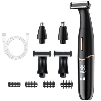 KWAII Rechargeable Body Grooming Set,Beard Trimmer for Men,Eyebrow Trimmer, Ear and Nose Hair Trimmer for Men and Women,Hair Trimmers Clipper Professional Painless Facial Body Bikini Trimmer