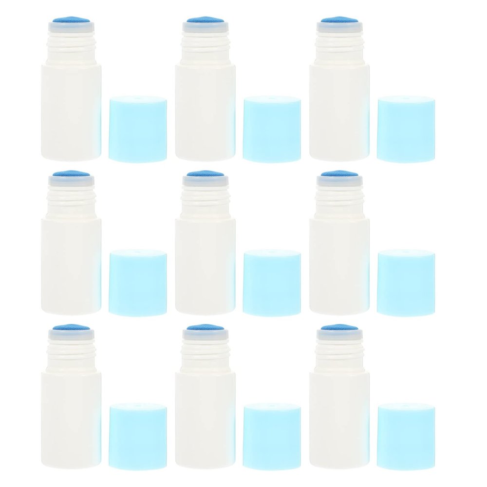 FOMIYES 10Pcs 20ml Sponge Roll on Bottles, Refillable Plastic Applicator Bottles for Travel, Perfume, Bite Liquid, Multi-Color, 1.18 * 1.18 * 2.95inch