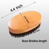 PERFEHAIR Boar Bristle Beard Brush for Men, Firm Bristles Wood Hair Comb for Mustache, Thin, Short Hair - Military Style view 3