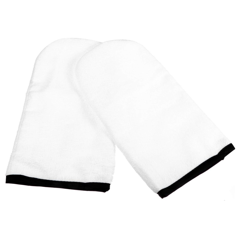 FOMIYES Paraffin Wax Gloves Cloth Mitts for Manicure Spa Bath Mitts Heated Mittens for Hand Therapy Random Color