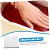 FOMIYES Paraffin Wax Gloves Cloth Mitts for Manicure Spa Bath Mitts Heated Mittens for Hand Therapy Random Color view 3