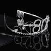 1pc Queen Crown Birthday Tiara 80th Birthday Tiara Headband 80th Birthday Decorations Diamond Tiara Crystal Tiara view 2