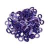 100Pcs Seamless Cotton Hair Ties for Toddler Girls Elastics Hair Ties No Damage Diameter 1 inch Ponytail Holders Baby Thin Hair Purple view 1