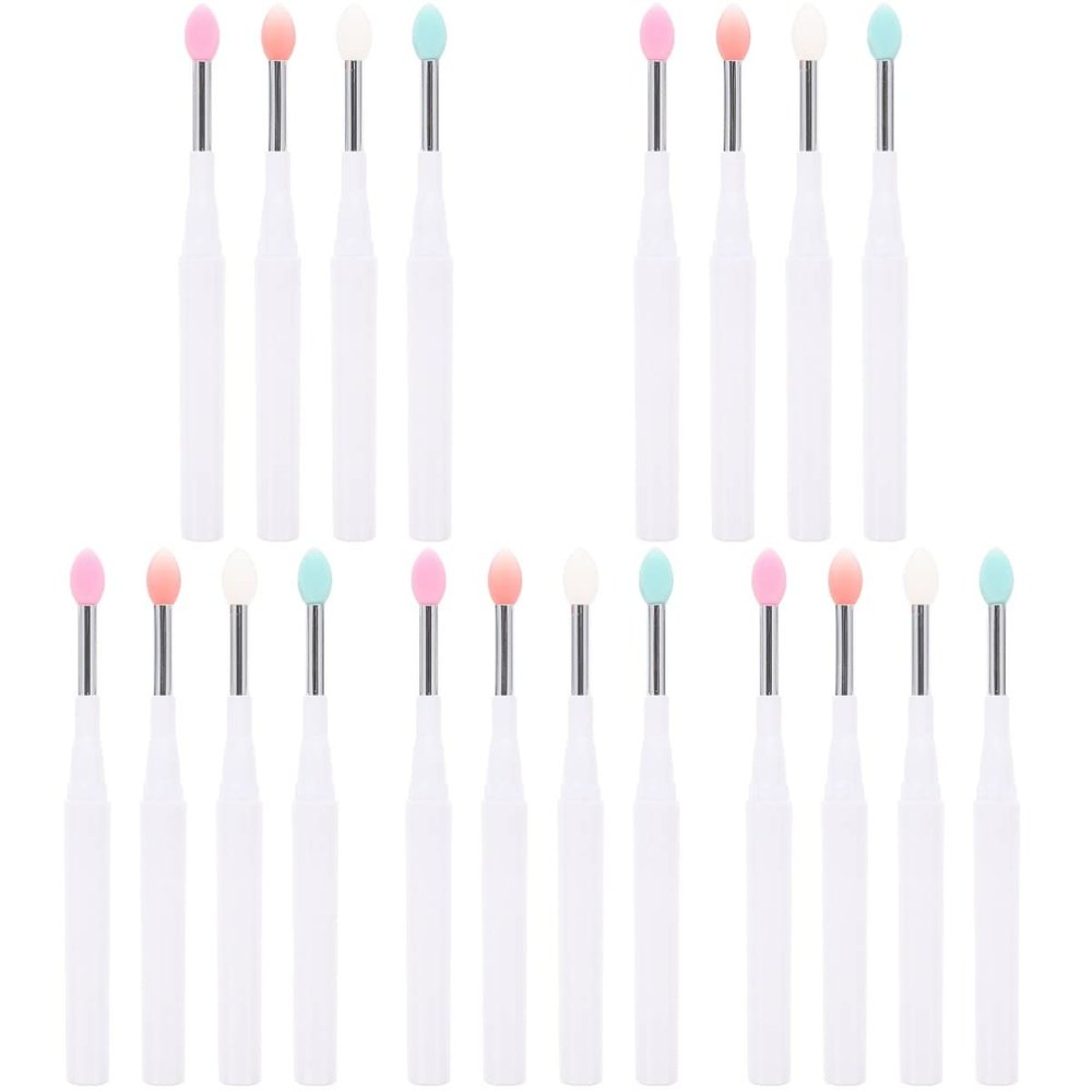 FRCOLOR 20pcs Professional Makeup Tools Lip Brush Exfoliating Lip Wands Blush Brush for Women