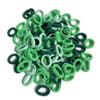100Pcs Seamless Cotton Hair Ties for Toddler Girls Elastics Hair Ties No Damage Diameter 1 inch Ponytail Holders Baby Thin Hair Green view 1