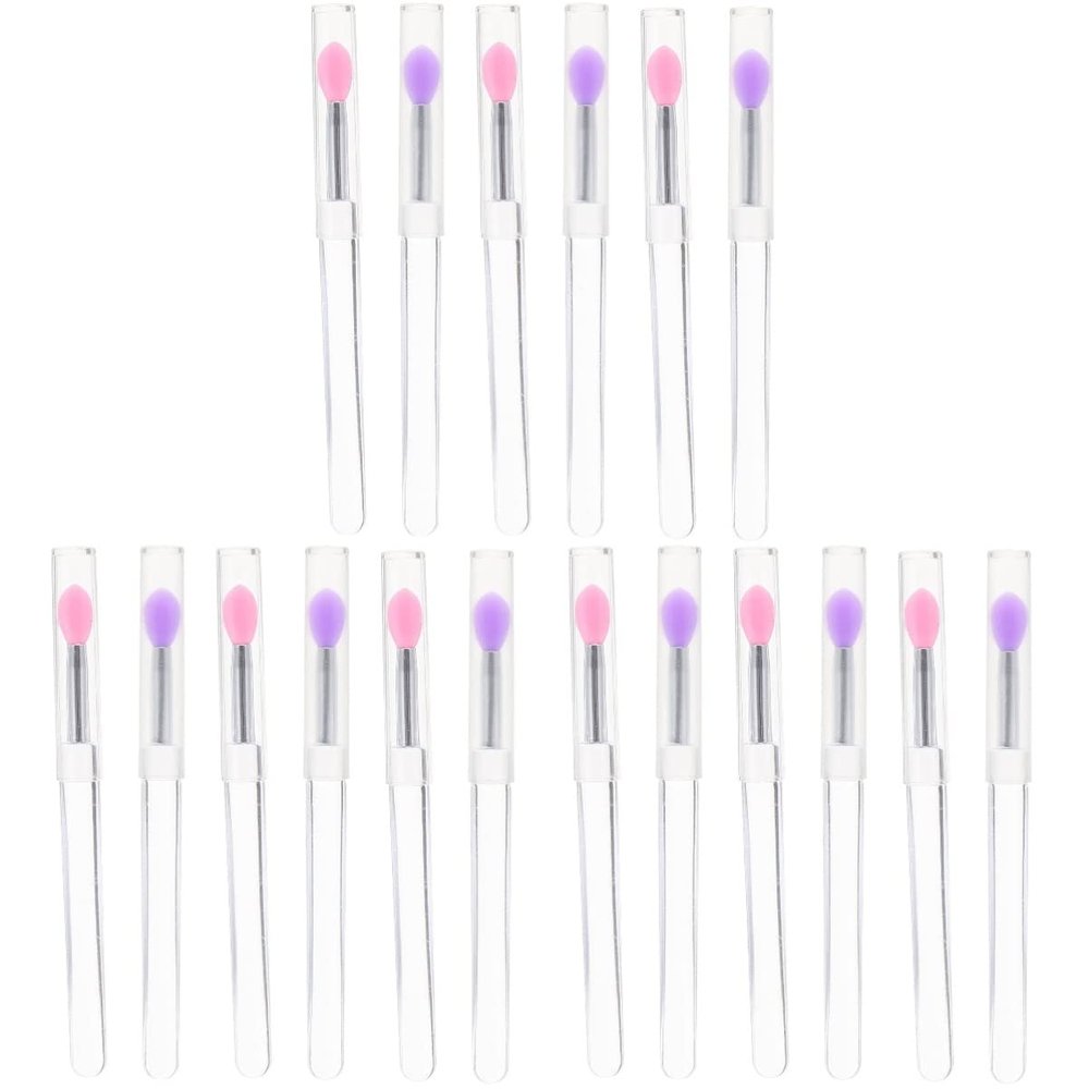 FRCOLOR 18pcs Silicone Lip Brush Applicator Makeup Eyeshadow Brush Lip Mask Tool