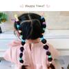 100Pcs Seamless Cotton Hair Ties for Toddler Girls Elastics Hair Ties No Damage Diameter 1 inch Ponytail Holders Baby Thin Hair Blue view 3