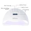 Yerdos UV Light LED Gel Nail Dryer Lamp Mahine Sun X5 Plus High Power 54W, Manciure/Pedicure Curing Lamp with 4 Timers Professional Nail Art Tools, White, 1 Count view 2