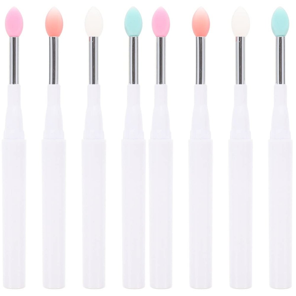 FRCOLOR 8pcs Lip Wands Makeup Brush Eyeshadow Applicators for Women Sturdy and Comfortable