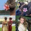 6 Pack Hawaiian Flower Hair Clips,3 Inch Cute Plumeria Clip for Hair,Strong Hold Jaw Clip Barrettes Bohemian Flowers Hair Accessories for Thick Hair,Gifts for Women Girls view 3