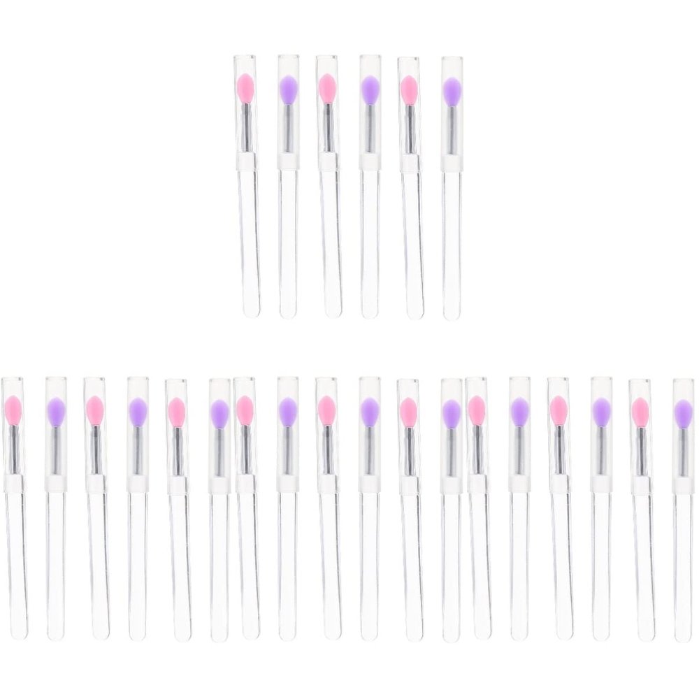FRCOLOR 24pcs Silicone Lip Brush Makeup Brush Eyeshadow Lip Mask Overnight Plumper