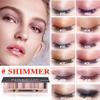 LZYLLS 12 Shades Nude Matte Eyeshadow Palette,Shimmer Naked Eyeshadow Palette,Eye Shadow Palette Natural Flash Waterproof Durable Smoked Professional Makeup Palette With Brush(Pearl) view 2